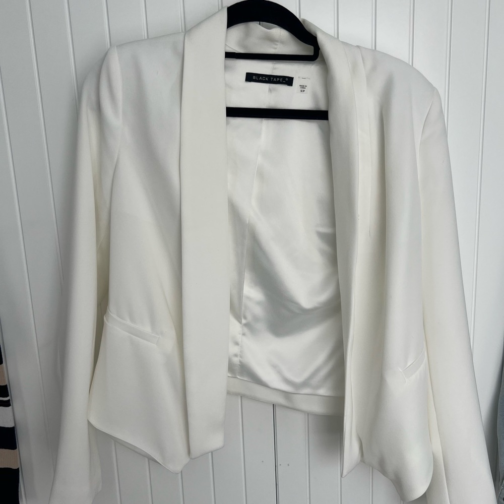 Black Tape White Blazer